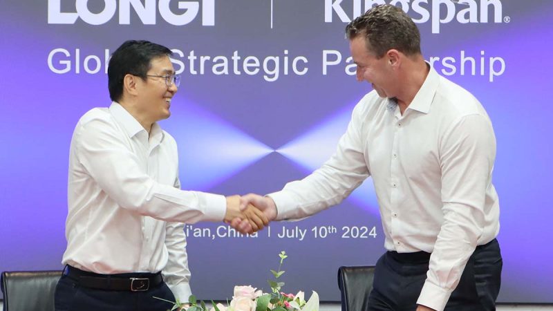 Kingspan and LONGi announce strategic partnership